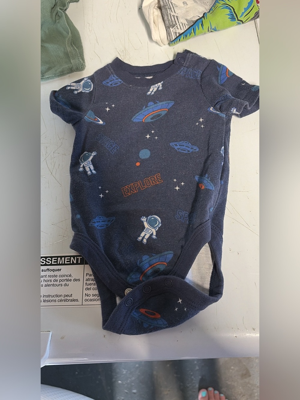 Garanimals Navy Space outer space Baby Onesie size 0-3m for baby boy